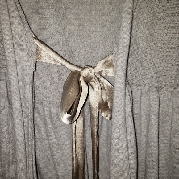 Victorias Secret Cap Sleeve Tie Front Cardigan - Picture 6 of 7